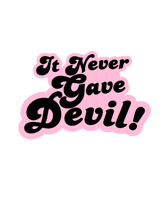 LIVE MERCH - NEVER GAVE DEVIL